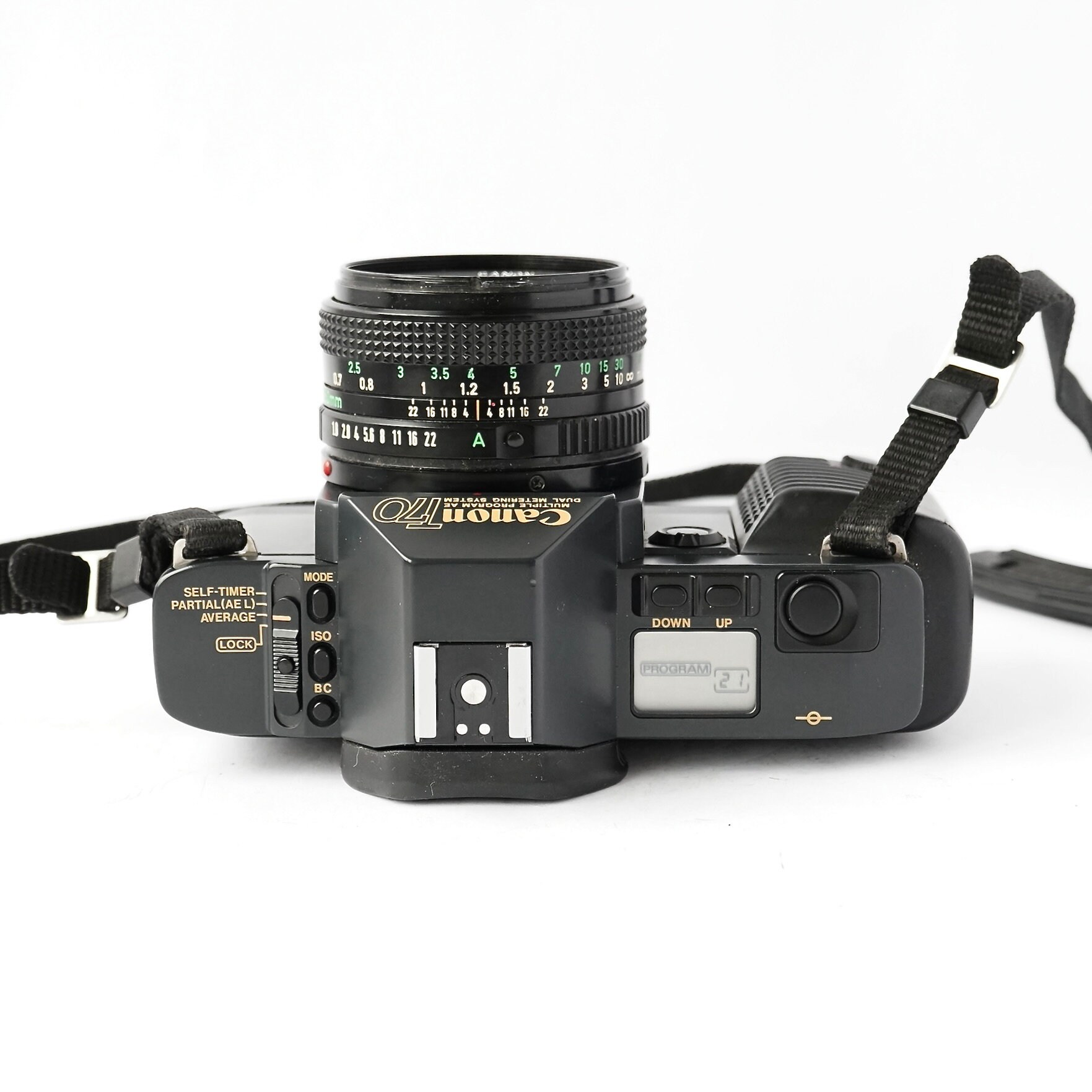 Vintage Canon T70 35mm Film SLR Camera With FD 50mm F/1.8
