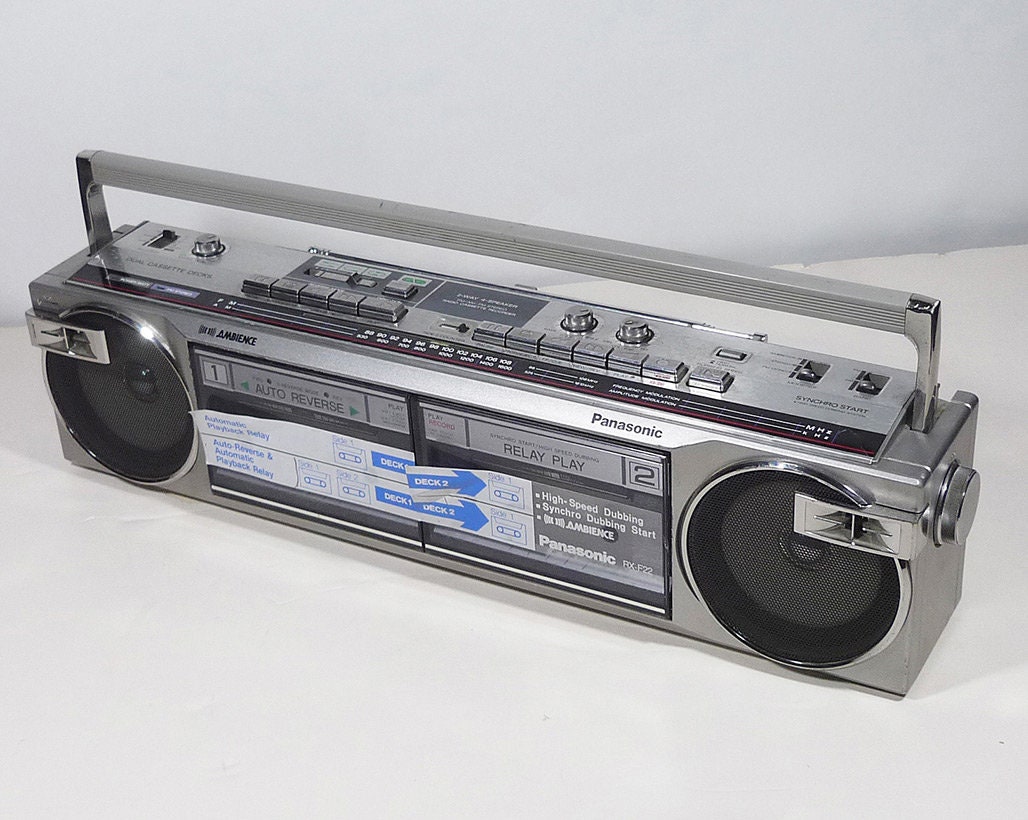 Vintage Panasonic RX Stereo Boombox 80s 90s B-Boy Radio Cassette Player Tape