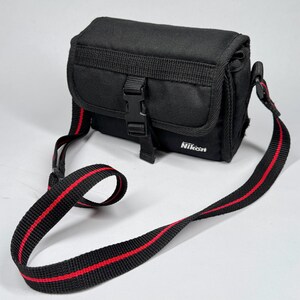 Vintage 80's Nikon 35mm film point-and-shoot camera shoulder bag