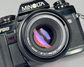Vintage 80's MINOLTA X-700 35mm SLR Film Camera W/ MD Rokkor-x