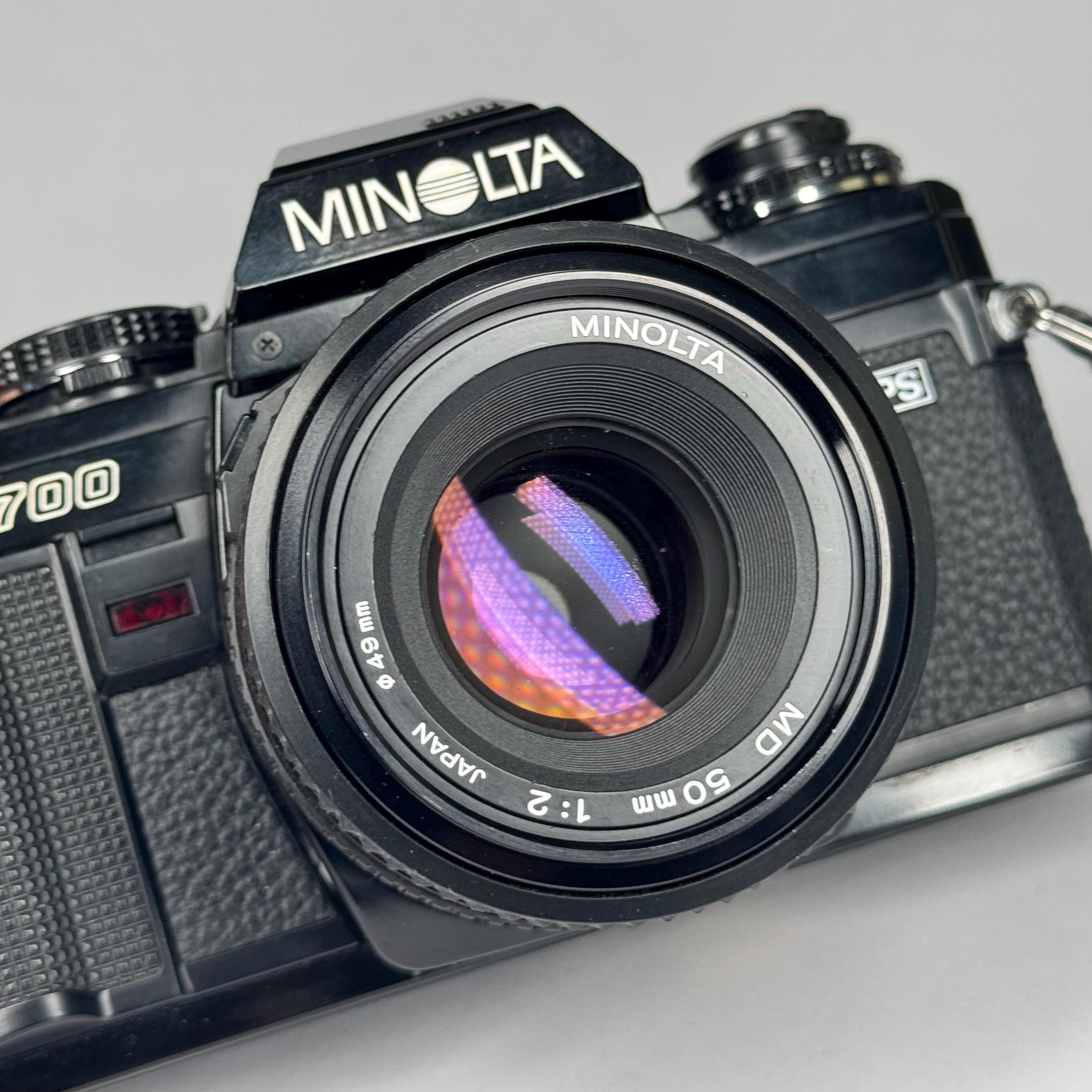 Vintage 80's MINOLTA X-700 35mm SLR Film Camera W/ MD Rokkor-x