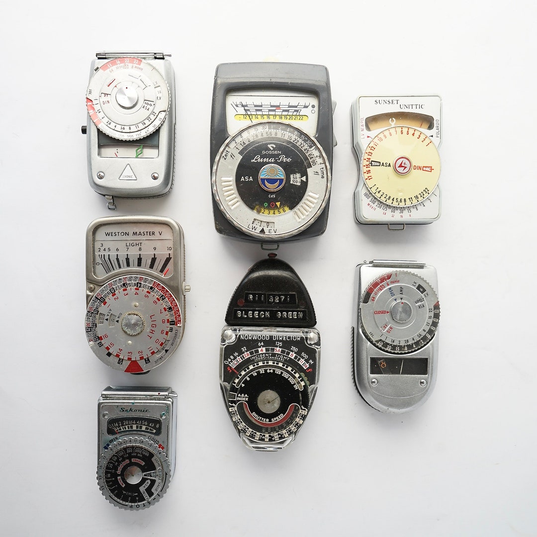 Vintage Handheld Exposure Meter Analog Camera Light Meters Lot Etsy