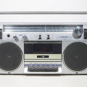Vintage 80's Toshiba RT-120S Boombox Ghetto Blaster Cassette