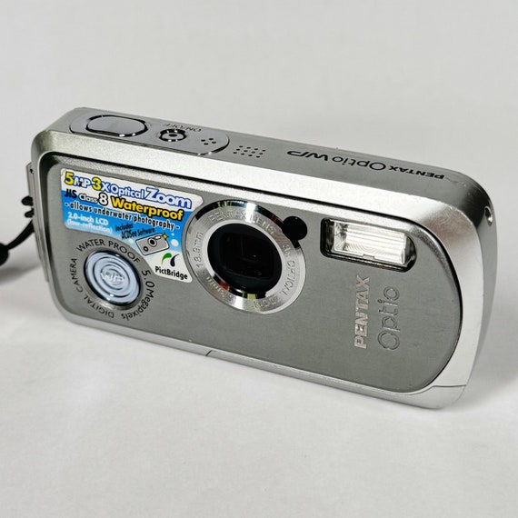 Vintage Pentax Optio WP Compact Water-proof 5-mega-pixel CCD Y2K 