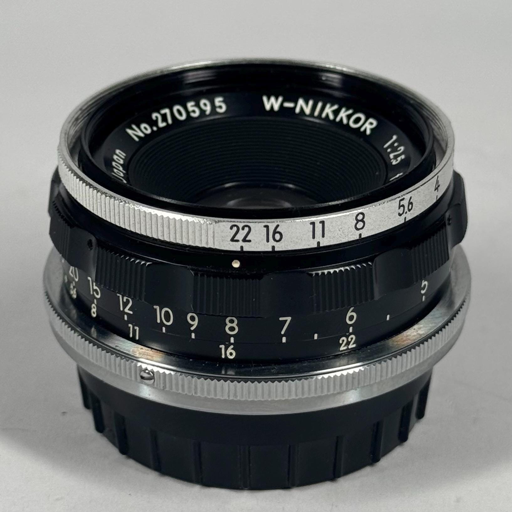 Nippon Kogaku W-nikkor F/2.5 F=3.5cm 35mm Wide-angle