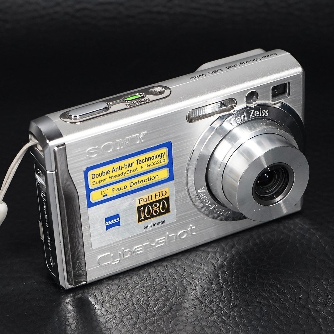 Vintage Sony Cybershot DSCW80 Compact Y2K Pointandshoot Digital Camera Etsy