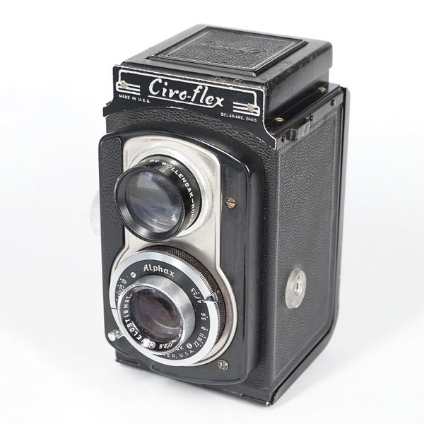 Vintage Ciro-Flex Model B TLR Camera w/ Alphax Wollensak Velostigmat 85mm f/3.5 Lens