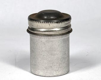 Vintage 1950's 35mm camera film metal canister for geocaching