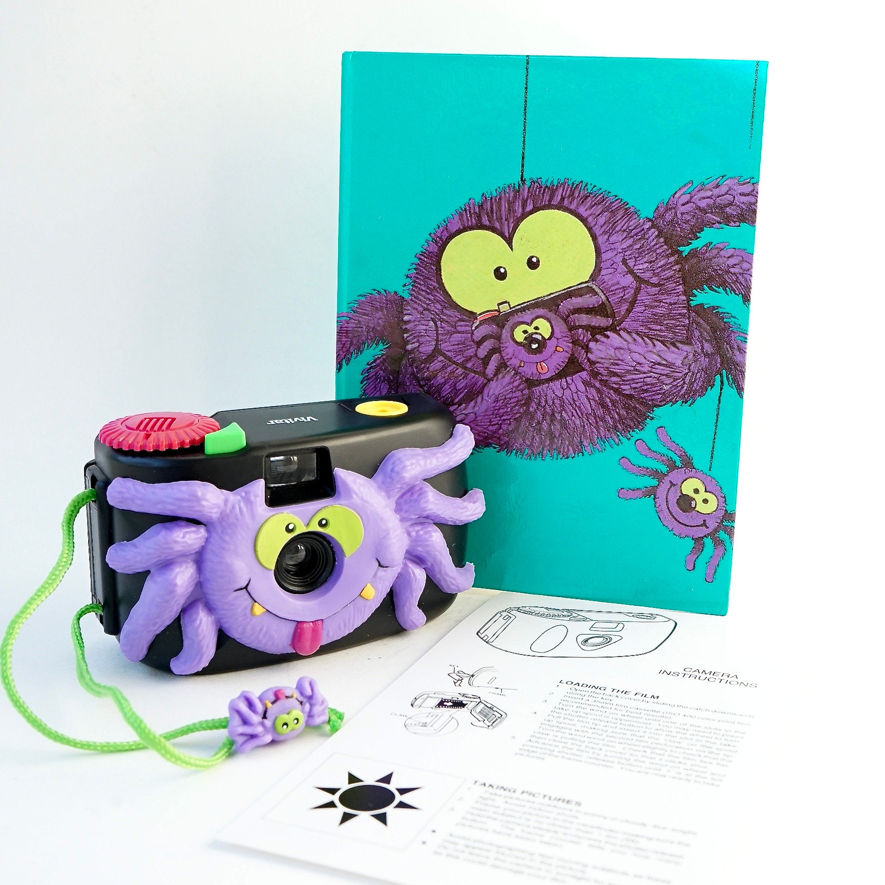 Vintage 90's Vivitar Critter Cam Spider Toy 35mm Film Toy Camera