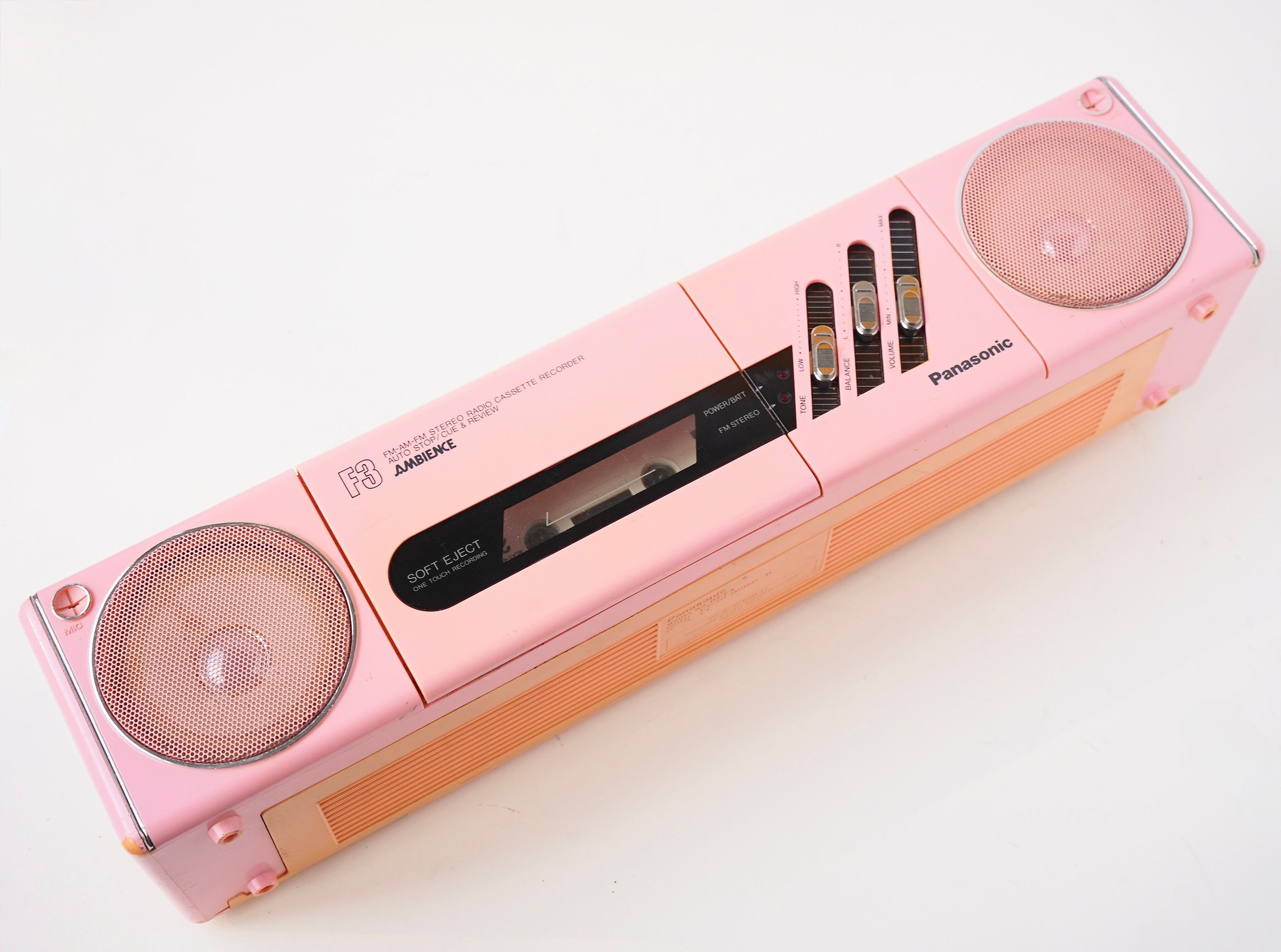 Vieux Rétro Ghetto Blaster Boombox Radio Cassette Magnétophone Des