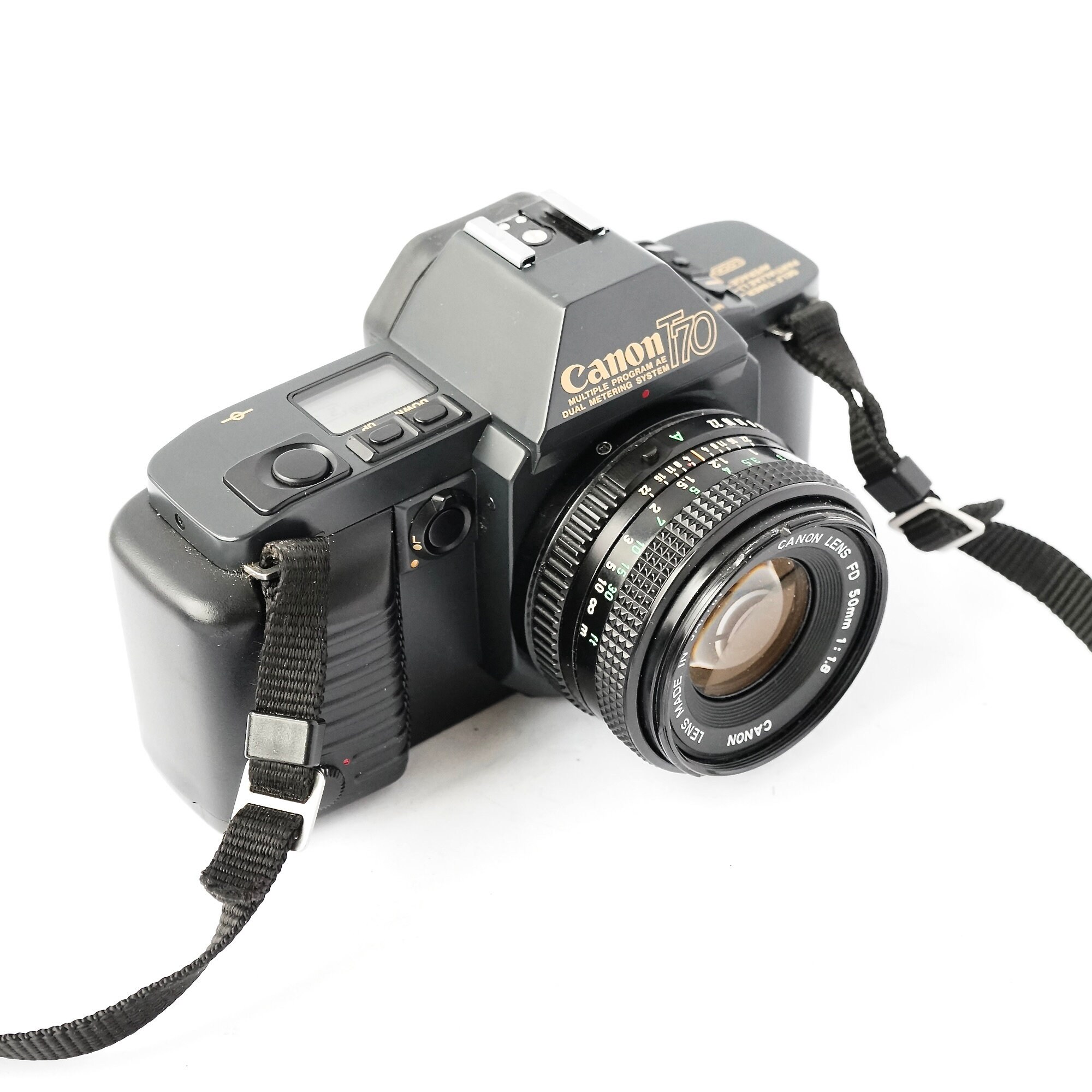 Vintage Canon T70 35mm Film SLR Camera With FD 50mm F/1.8
