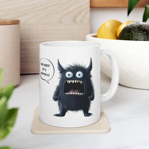 Lustiges Monster Becher, Bürokaffeetasse, entzückender Cartoon, schrulliger Becher, Halloween-Dekoration, Wohnkultur, Neuheit Geschenk, Geschenk für Freunde
