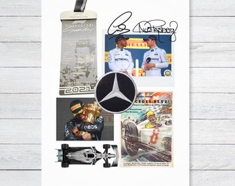 Mercedes F1 Team Poster: Lewis Hamilton & Nico Rosberg (Digital Download)