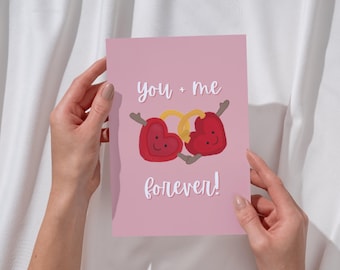 Jellycat Inspired Valentines Day Card: Heart Locks Design (Digital Download)