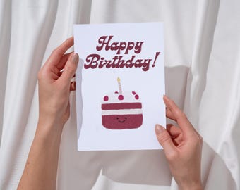 Jellycat Cake Birthday Card: Red Velvet Design (Digital Download)