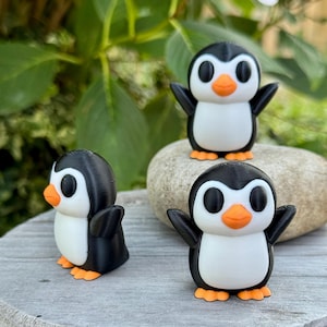 Cute Penguin Figurine – Series 3 Collectible Animal Toy | Small Desk Buddy, Shelf Decor, Gift for Penguin Lovers