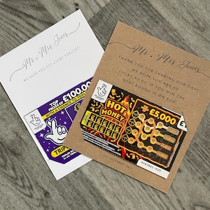 cadeaux de mariage | accessoires de table | cadeaux de mariage personnalisés | Cadeaux invités | Porte-cartes à gratter | Idée cadeau pour mariage