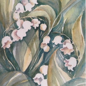 10-pack Lilly of the valley greeting card Liljekonvalj