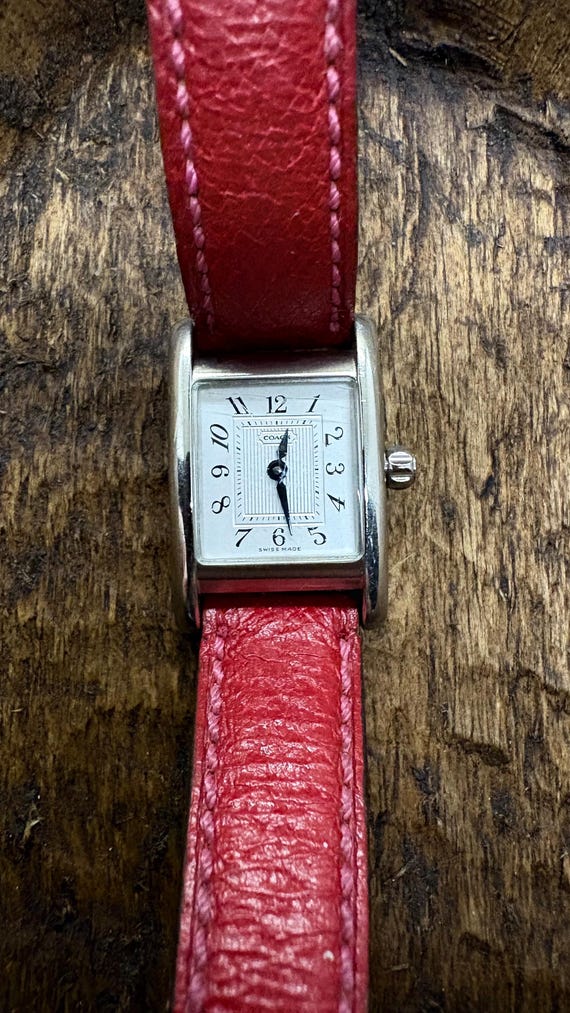 Vintage Coach Rectangular Wristwatch — Stainless … - image 5