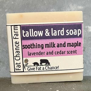 Milk and Maple Soap - Lavender and Cedarwood