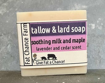 Milk and Maple Soap - Lavender and Cedarwood