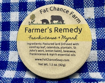 Remedio del granjero: manteca de cerdo, consuelda, hipérico, llantén, cera de abejas