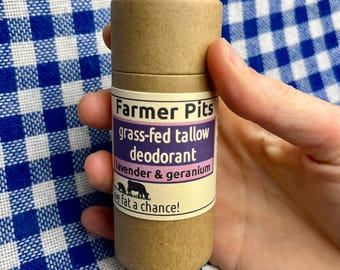 Natural Tallow Deodorant: Aluminum and Baking Soda Free
