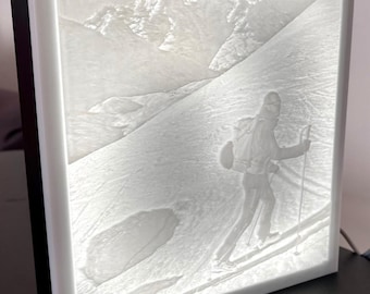 Lamp with personalized photo