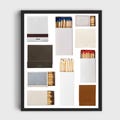 Matchbook Poster Template | Digital Download | matchbox template | sentimental | Designer | Canva Template | PDF | Matchbook Art | Matchbox