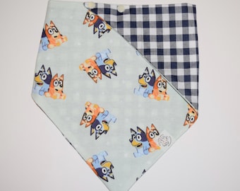 Bluey Reversible Snap-On Dog Bandana