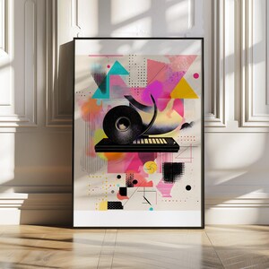 Abstrakte Geometrische Wand Kunst, Wohnkultur, Moderne Wand Dekor, Zeitgenössische Kunst, Neues Zuhause Geschenk, Ungerahmt Einzigartiges Dekor