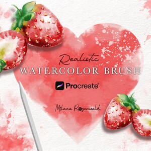 Procreate用のリアルな水彩ブラシ、Procreateブラシ、Procreate用ペイントキット、iPadブラシ水彩ブラシ