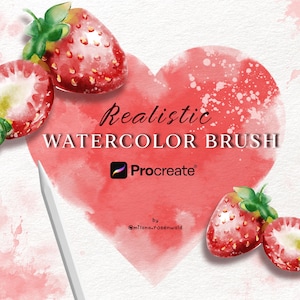Realistic watercolor brush for Procreate, Procreate brushes, Painting Kit for Procreate, iPad Brushes Watercolor Brushes