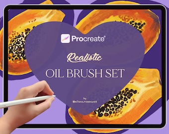 Realistic Oil & Acrylic Procreate Brushes: Painting Kit (Digital Download)