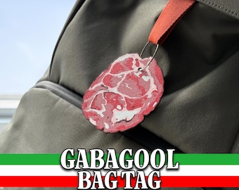 Etiqueta para bolso GABAGOOL / Etiqueta para mochila / Etiqueta para bolso divertida / Lindo regalo de comida / Accesorio para bolso / Etiqueta para lonchera / Soprano Superfan / Amuleto para bolso / Encuentra tu bolso