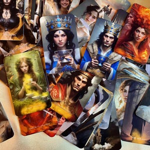 Jeu de tarot enchanté de la sorcière celtique, guide unique inclus avec association de planètes, cartes, numérologie, notes, 79 cartes avec livret, divination