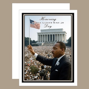 Martin Luther King Jr. Card: Historic Speech Tribute