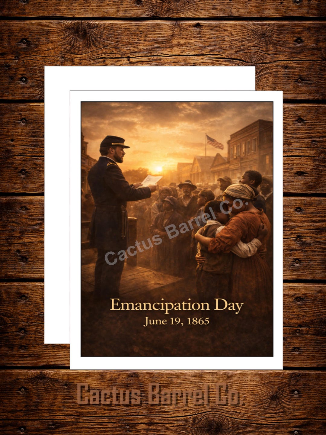 Emancipation Card Emancipation Day June 19 1865 Freedom Proclaimed Juneteenth Card - Etsy