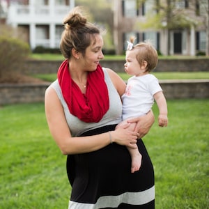 heather grey nursing scarf, organic baby blanket and nursing cover, cotton and bamboo, The Milk and Honey Wrap®