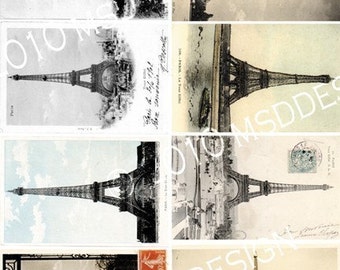 Vintage Eiffel Tower Images- DOWNLOAD