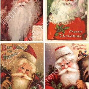 Victorian Santa Portraits-Digital Download image 1