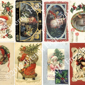 Victorian Santa Postcards-Digital Download image 1