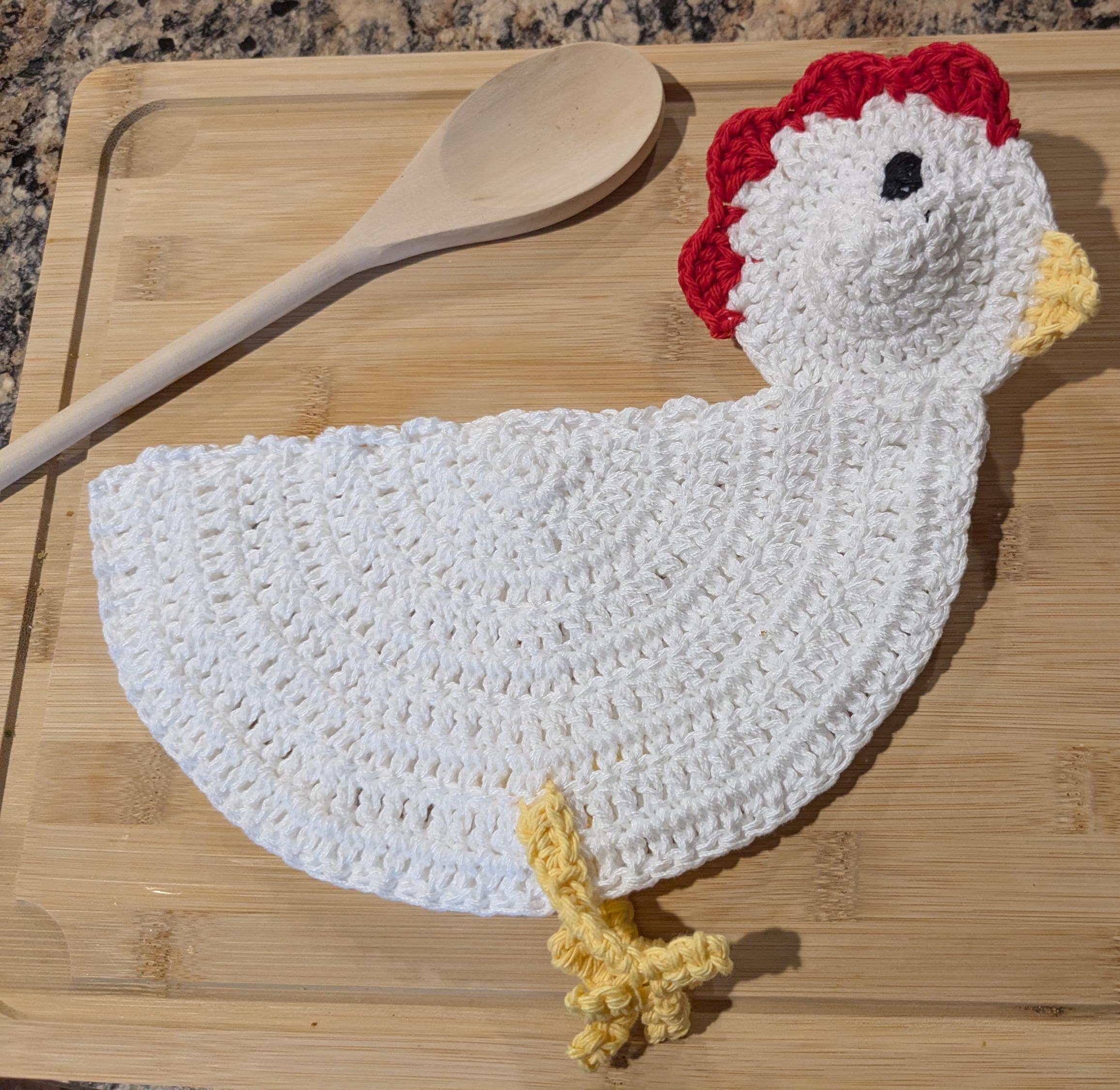Spring Chicken Potholder Crochet Pattern