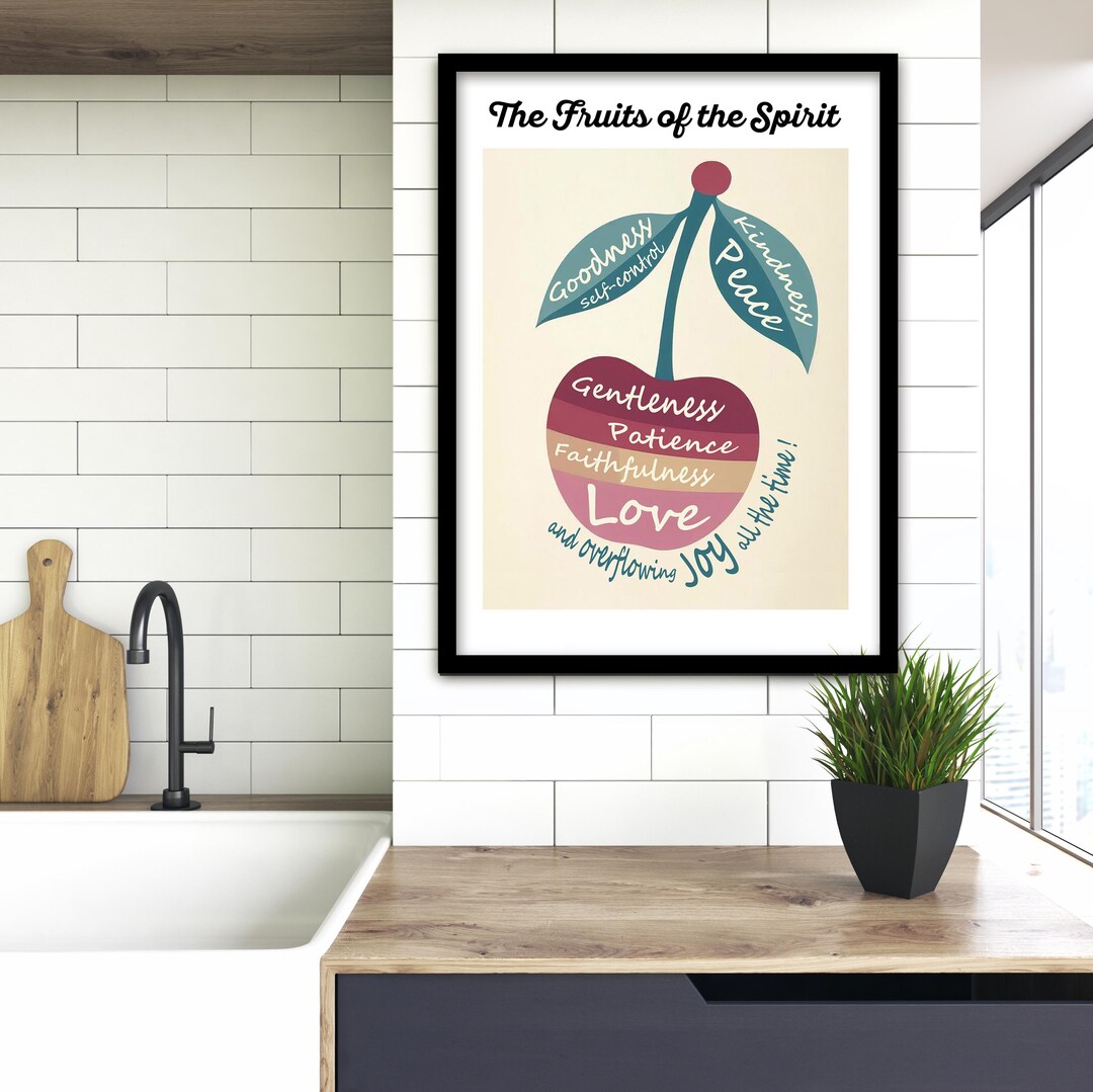 Fruits of the Spirit Wall Art – Christian Bible Verse Printable ...