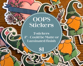 OOPS! Vinyl Stickers - Mystery Grab Bag