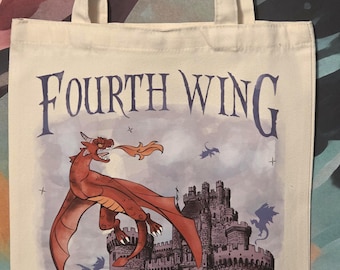 Fourth Wing Fan Art Tote Bag