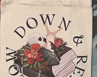 Slow Down and Read Tote Bag