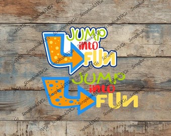 Salta nel divertimento SVG, titolo dell'album di ritagli Trampoline (download digitale)