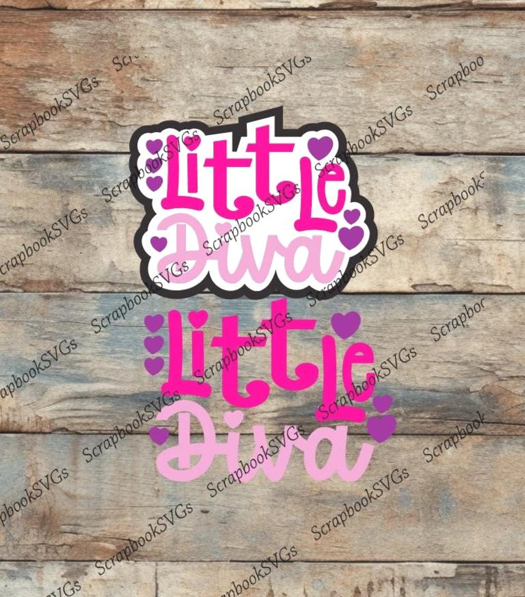 SVG Little Diva Girl Title Paper Piecing Scrapbook Title Toddler Baby svg-little-diva-girl-title-paper-piecing-scrapbook-title-toddler-baby