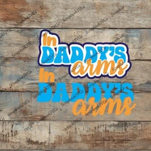 SVG Papa's kleine vriend familietitel paper piecing plakboek titel babyshirt snijmachine alleen downloadbestand